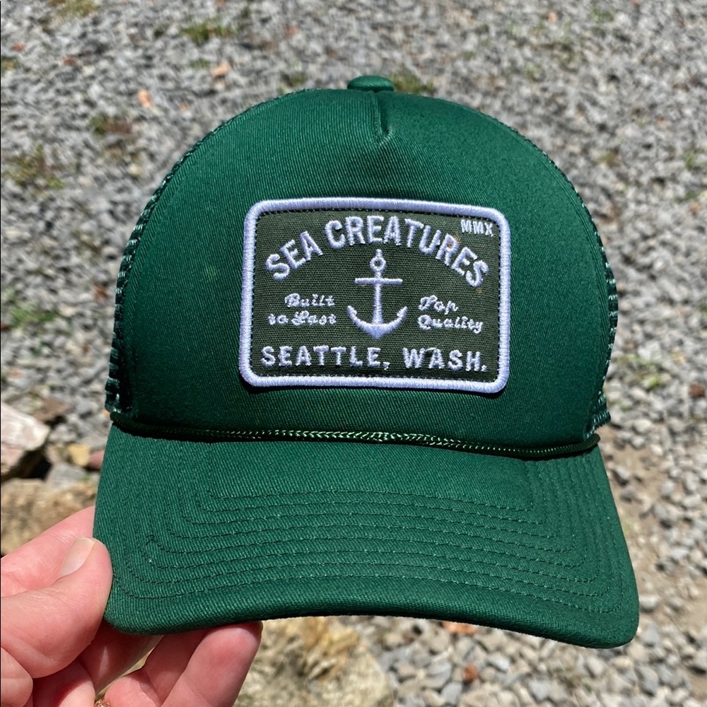 Green Sea Creatures Trucker Hat by Coal